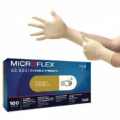 Ansell Microflex 63-864 Disposable Powder-Free Latex Gloves